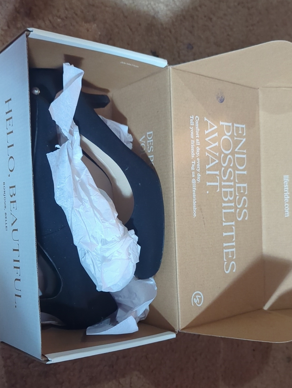 Life Stride Black Heels
